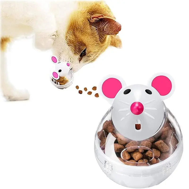 Distributeur de nourriture interactif pour chat : Un chat qui mange de la nourriture interactive dans un bol avec une cloche intégrée, améliorez l’heure