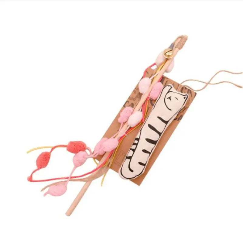 Canne à pêche pour chat