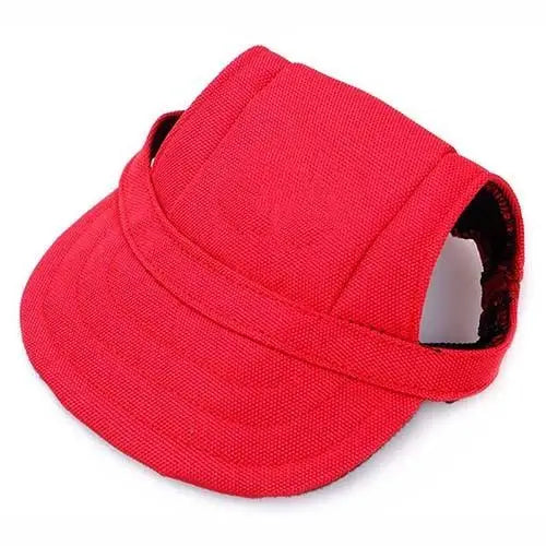 Casquette pour Chien Rouge Uni