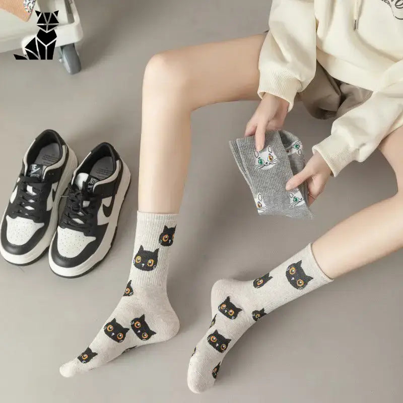 Chaussettes Chat Mignonnes Pour Un Style Irrésistible Et Confortable