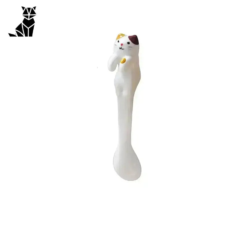 Cuillère Chat Mignon Pour Des Matins Grognons Pleins De Joie - Chat Oreille Marron