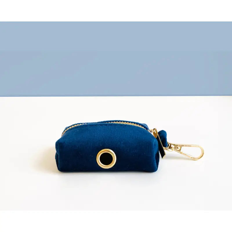 Kit Complet Chien Personnalisé Velours Bleu Marine