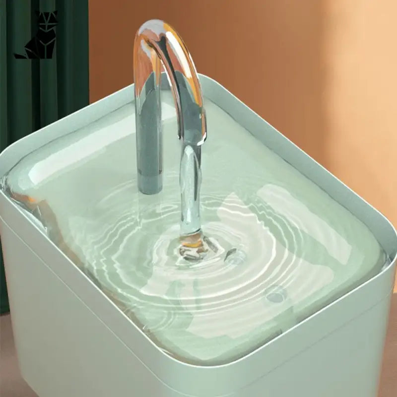 Distributeur d’eau automatique pour chats : Fontaine d’évier blanche Eau Chat