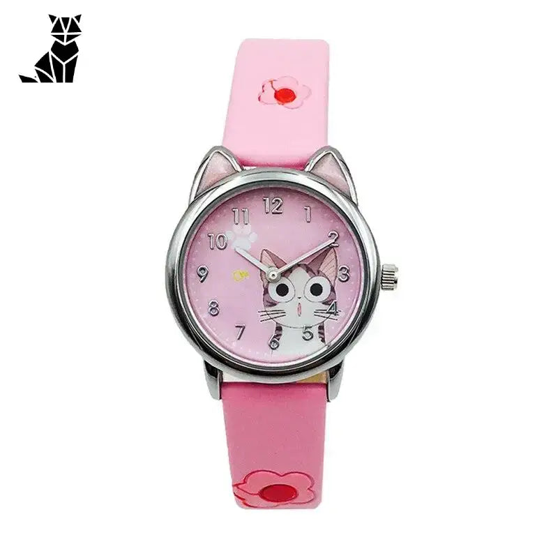 Montre Chaton Enfant: Le Cadeau Parfait Pour Les Petites Amoureuses Des Chats - Rose