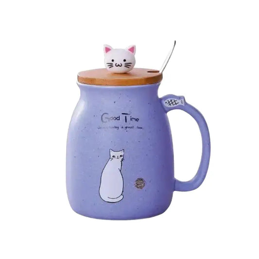 Mug Chat Aux Couleurs Pastels Pour Moments Kawaii Et Chaleureux Transparent Background