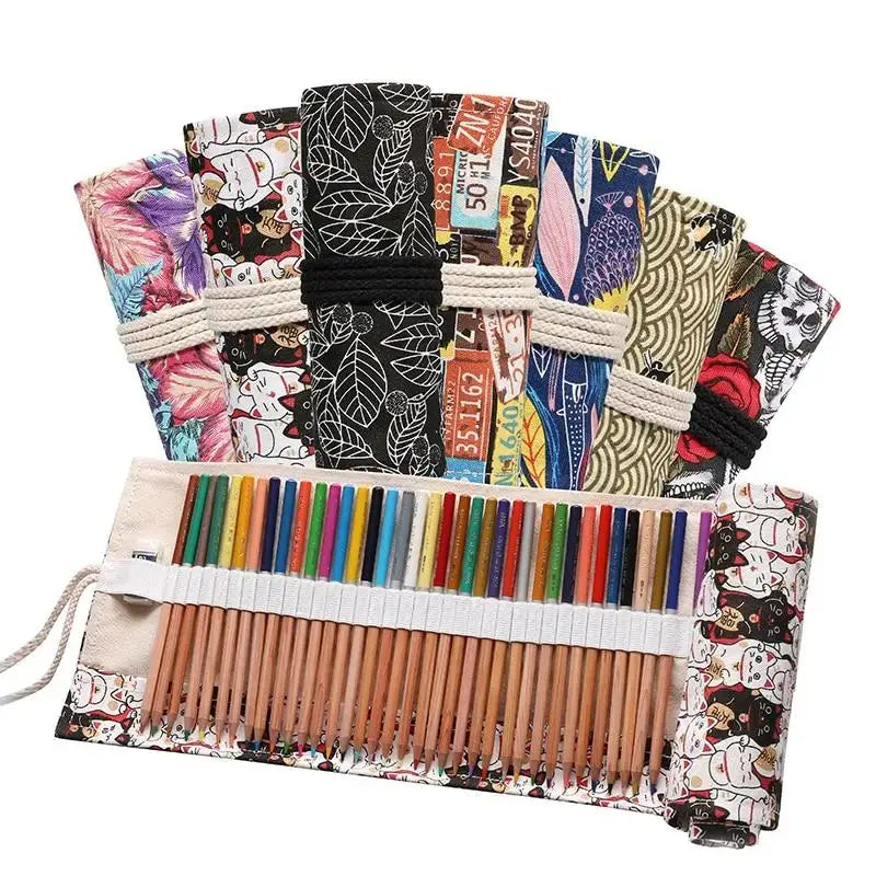 Trousse à Crayon Pratique Aux Motifs De Chats Pour 72 Crayons