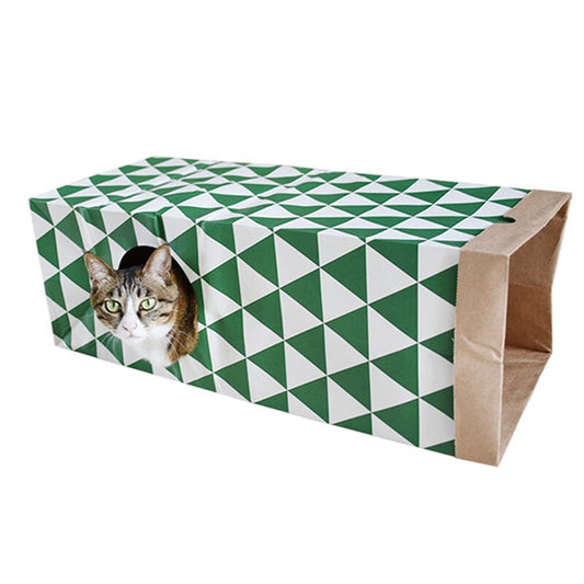 Tunnel pour chat en papier Kraft